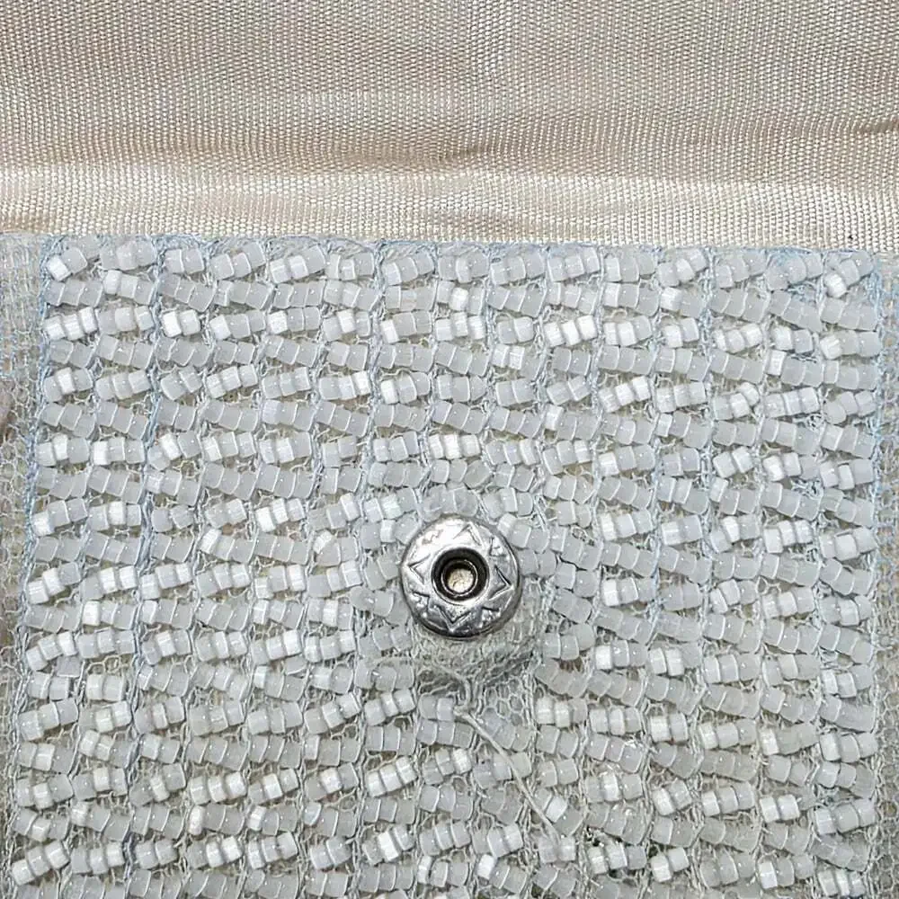 Vintage 1920s Art Deco Woven Beaded Clutch